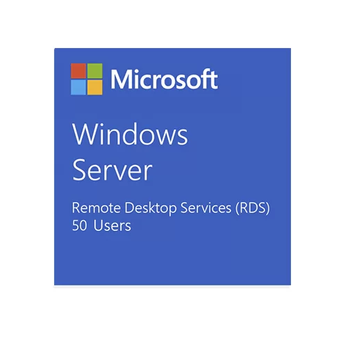 Licencia digital para descarga de Microsoft Windows Server RDS 2009 / 2012 / 2016 (50 Usuarios)