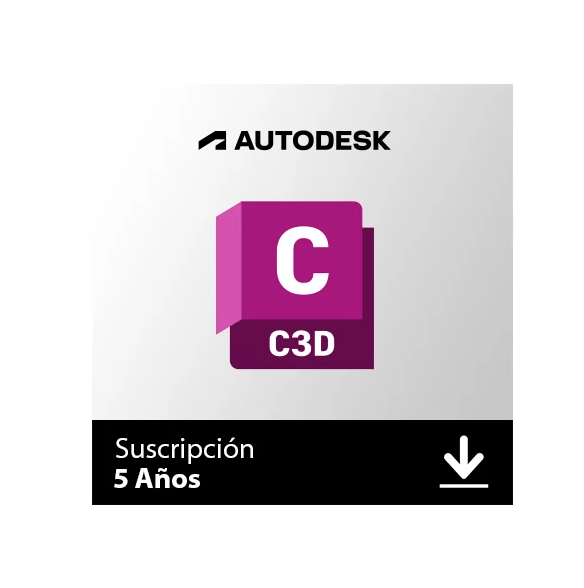 Licencia digital para descarga de Autodesk Civil 3D 2023, 5 Años – Suscripción Digital